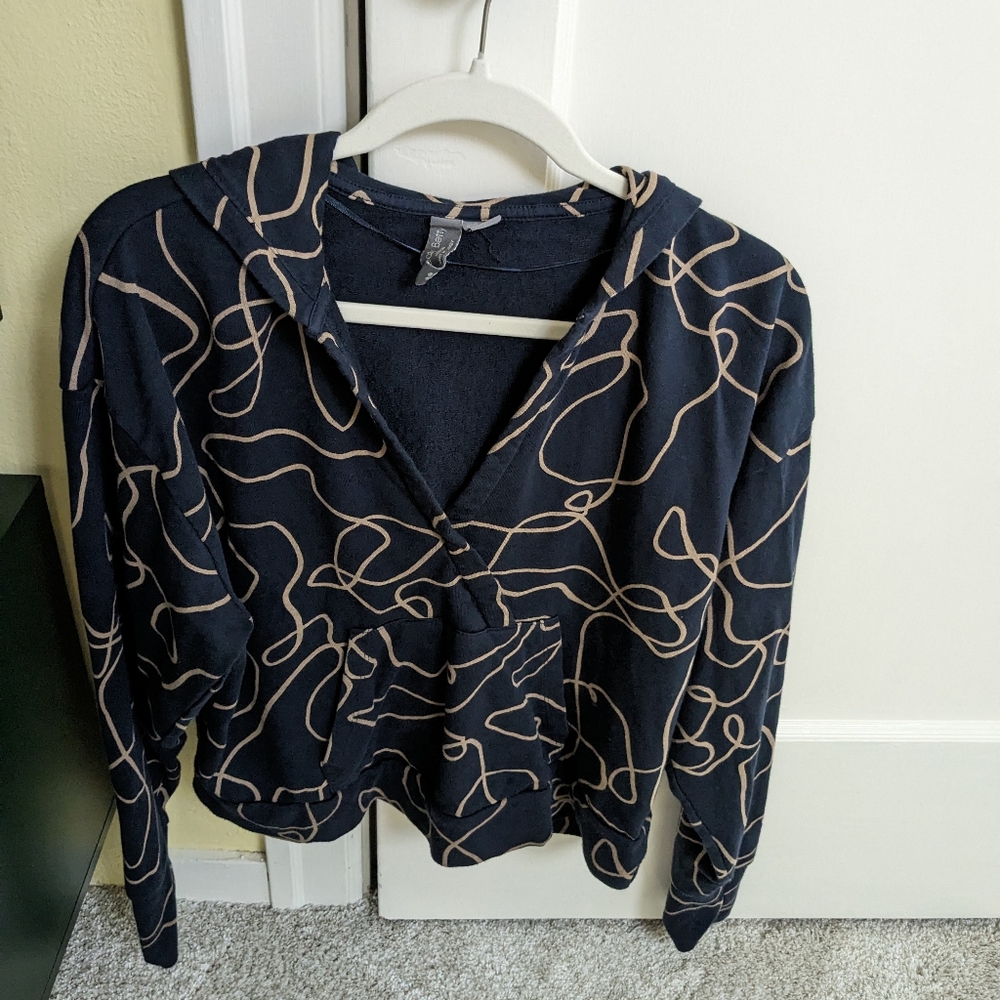 Sweaty Betty V-neck Cropped Hoodie